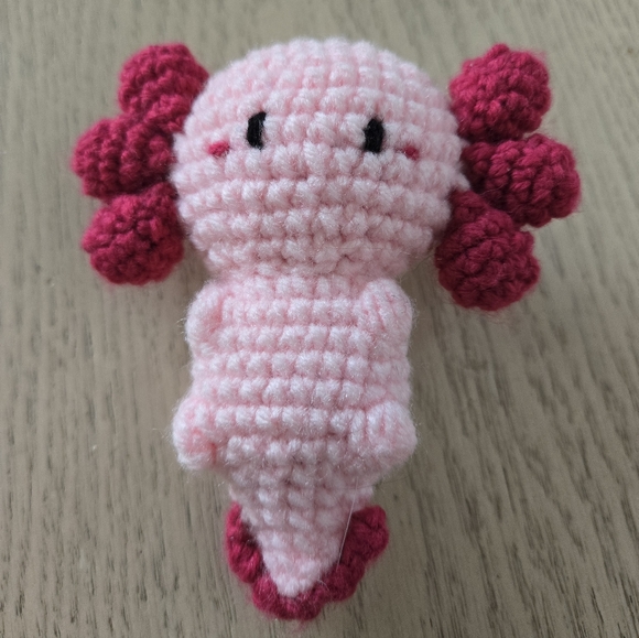 Handmade Accessories - Crochet Axolotl
